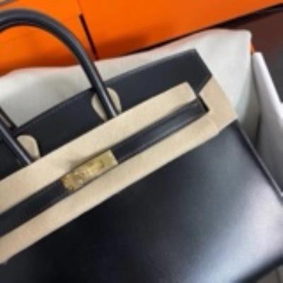 wholesale quality hermes birkin 25 sellier black swift ghw